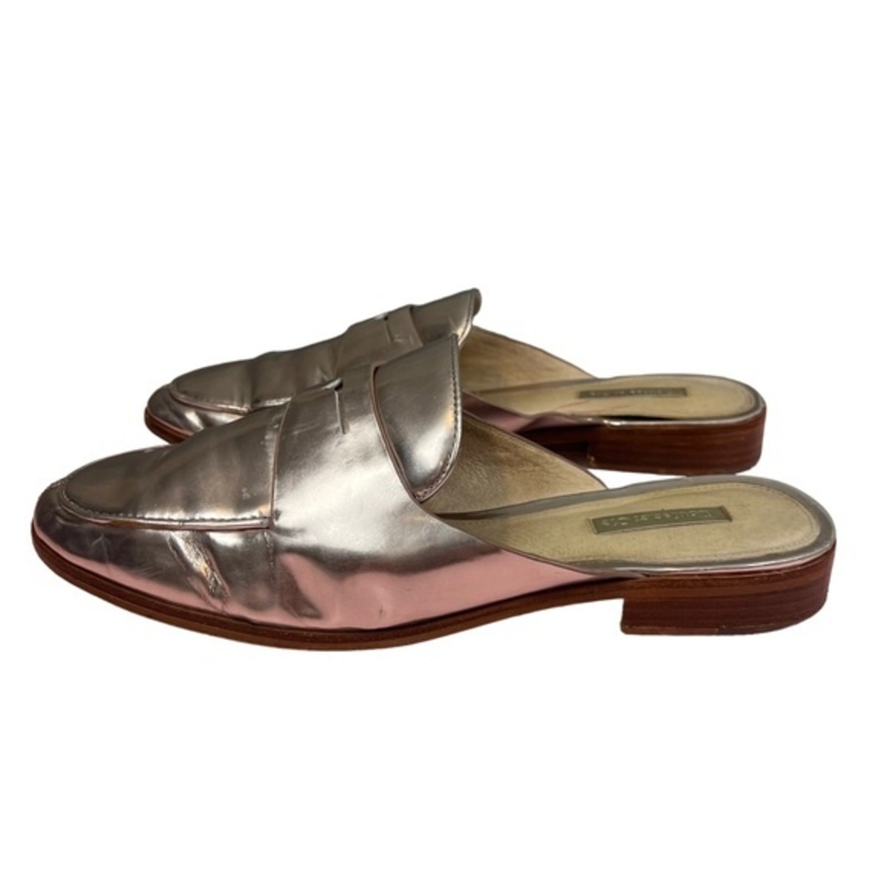 Louise et Cie Rose Gold Metallic Dugan Campari Metallic Slip-on Mules/Slides 9.5
